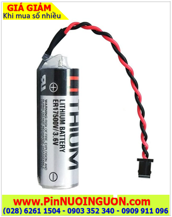 Toshiba ER17500V (Zắc đen nhỏ), Pin nuôi nguồn Toshiba ER17500V lithium 3.6v A 2700mAh _Xuất xứ Nhật